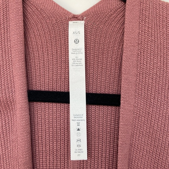 Lululemon Cashlu Knit Textured Wrap Sweater - Picture 7 of 10